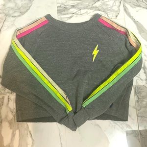 RARE cropped Aviator nation hoodie/crew neck!